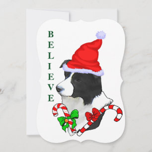 Border Collie Kerstmis Feestdagenkaart