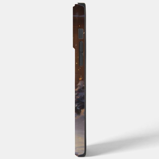 Border Collie Kerstmis Feestelijk Seizoen Case-Mate iPhone Case (Achterkant / Links)