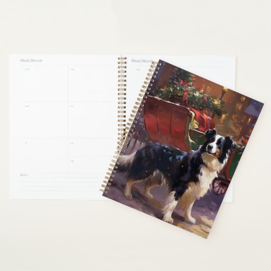 Border Collie Kerstmis Feestelijk Seizoen Planner (Display)