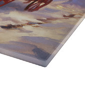 Border Collie Kerstmis Feestelijk Seizoen Snijplank (Hoek)