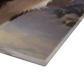 Border Collie Kerstmis Feestelijk Seizoen Snijplank (Hoek)