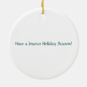 Border Collie Kerstmis Keramisch Ornament (Achterkant)