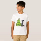 Border Collie Kerstmis T-shirt (Voorkant volledig)