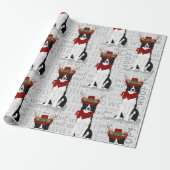 Border Collie Kerstmis voor Hondenliefhebber Cadeaupapier (Uitgerold)