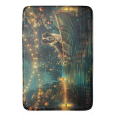 Border Collie kerstvakantie Badmat (Voorkant Verticaal)