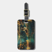 Border Collie kerstvakantie Bagagelabel (Voorkant verticaal)