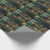 Border Collie kerstvakantie Cadeaupapier (Hoek)