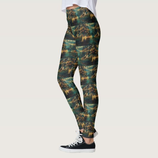 Border Collie kerstvakantie Leggings (Links)