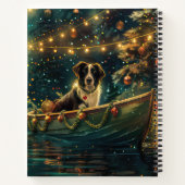 Border Collie kerstvakantie Notitieboek (Achterkant)