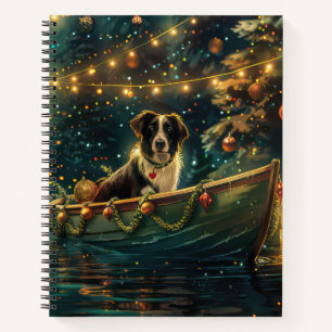 Border Collie kerstvakantie Notitieboek
