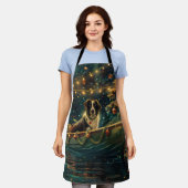 Border Collie kerstvakantie Schort (Gedragen)