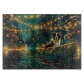 Border Collie kerstvakantie Snijplank (Voorkant)