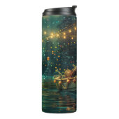 Border Collie kerstvakantie Thermosbeker (Gedraaid links)