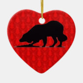 Border Collie kerstversiering Keramisch Ornament (Voorkant)