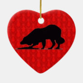 Border Collie kerstversiering Keramisch Ornament (Achterkant)