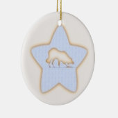 Border Collie kerstversiering Keramisch Ornament (Rechts)