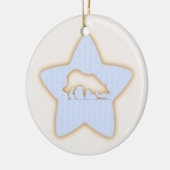 Border Collie kerstversiering Keramisch Ornament (Links)