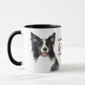 Border Collie Kisses Fix Alles Mok (Links)