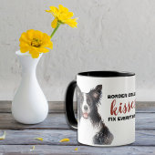 Border Collie Kisses Fix Alles Mok