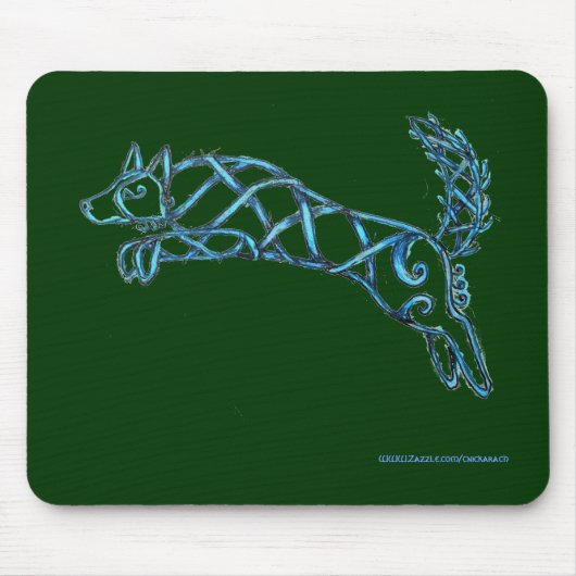 Border Collie Knot, Mousepad Muismat (Voorkant)