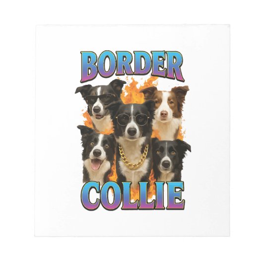 Border Collie Kopie Notitieblok (Voorkant)