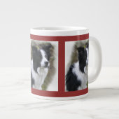Border Collie Kunst Grote Koffiekop (Voorkant rechts)