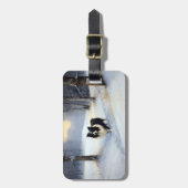 Border Collie Laat het sneeuwen Kerstmis Bagagelabel (Voorkant verticaal)