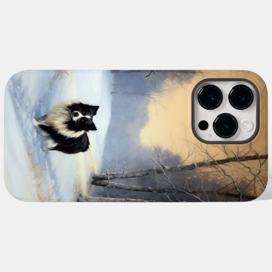 Border Collie Laat het sneeuwen Kerstmis Case-Mate iPhone Case (Achterkant (horizontaal))