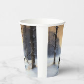 Border Collie Laat het sneeuwen Kerstmis Papieren Bekers (Rechts)