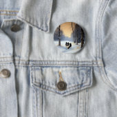 Border Collie Laat het sneeuwen Kerstmis Ronde Button 5,7 Cm (In situ)