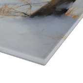 Border Collie Laat het sneeuwen Kerstmis Snijplank (Hoek)