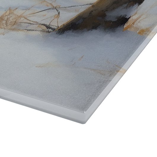 Border Collie Laat het sneeuwen Kerstmis Snijplank (Hoek)