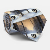 Border Collie Laat het sneeuwen Kerstmis Stropdas (Opgerold)