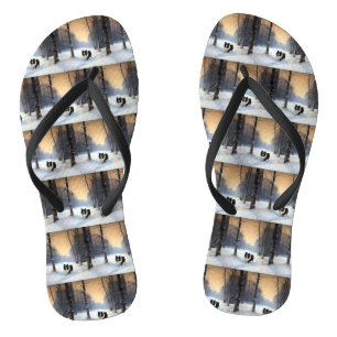 Border Collie Laat het Sneeuwen Kerstmis Teenslippers