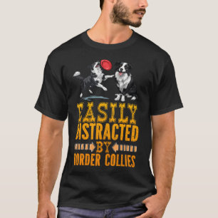 Border Collie Laat zich gemakkelijk afleiden door T-shirt
