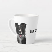 Border Collie Latte Mok (Linkerhoek)
