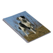 Border Collie Leg opgetild Notitieboek (Rechterzijde)