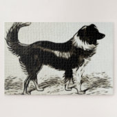 Border Collie Legpuzzel (Horizontaal)