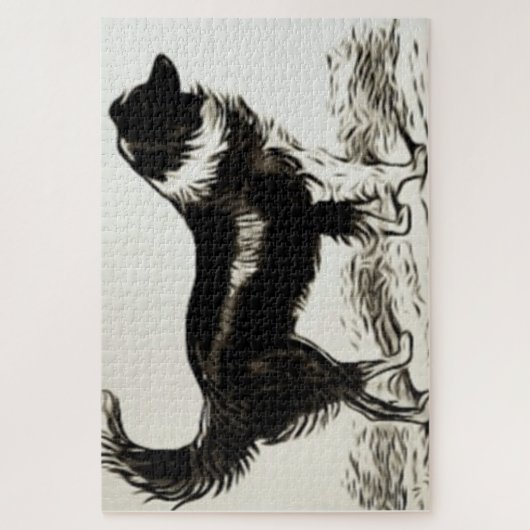 Border Collie Legpuzzel (Verticaal)
