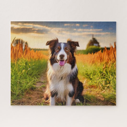 Border Collie Legpuzzel (Horizontaal)
