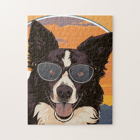 Border Collie Legpuzzel (Verticaal)