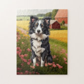 Border Collie Legpuzzel (Verticaal)