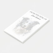 Border Collie Liefhebber Geborduurde Hond Post-it® Notes (Schuin)