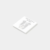 Border Collie Liefhebber Geborduurde Hond Post-it® Notes (Schuin)