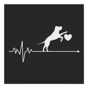Border Collie-liefhebber Moeder Cadeaus Hartslag M Perfect Poster