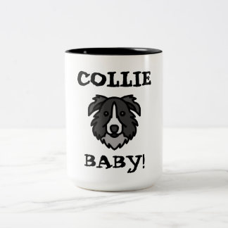 Border Collie Liefhebber Trots Cute Hond Design Tweekleurige Koffiemok