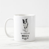 Border Collie Life is beter met Custom Dog Name Koffiemok (Links)
