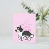 Border Collie Love Briefkaart (Staand voorkant)