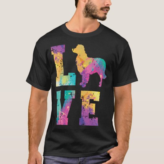 Border Collie Love T-shirt (Voorkant)