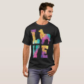 Border Collie Love T-shirt (Voorkant volledig)